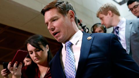 Rep. Eric Swalwell is seen at the Capitol on Tuesday, October 29.
