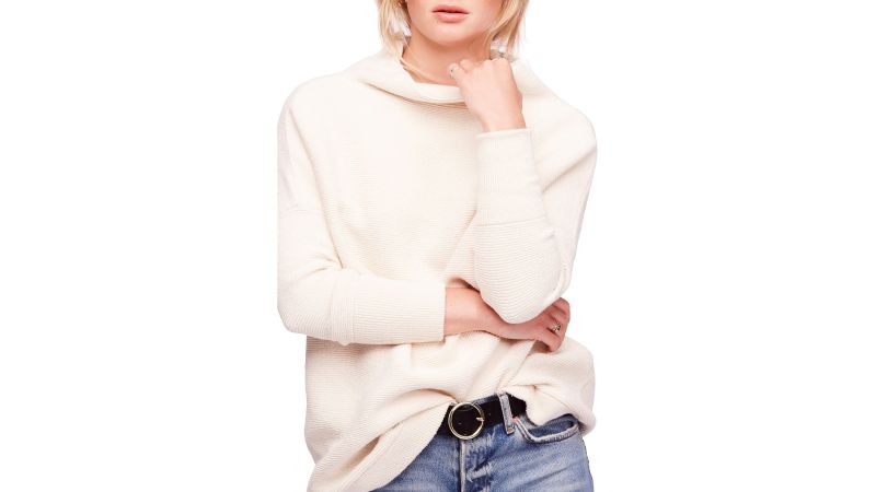 The Free People Ottoman Slouchy Tunic Sweater review CNN Underscored