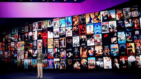  Ann Sarnoff, Chair & Chief Executive Officer of Warner Brothers, speaks onstage at HBO Max WarnerMedia Investor Day. (Photo by Presley Ann/Getty Images for WarnerMedia)