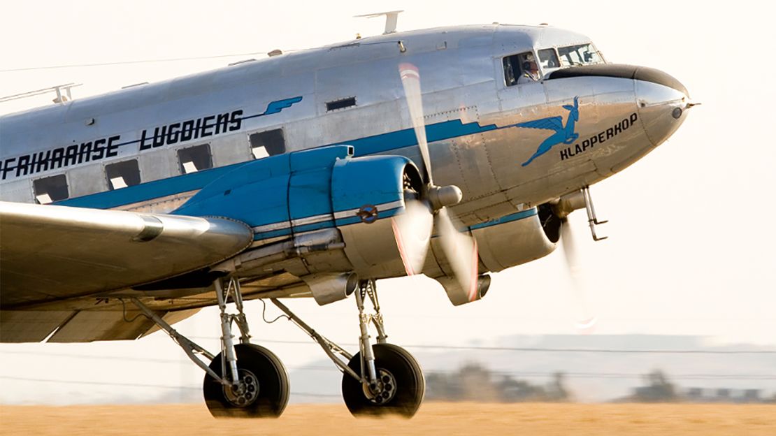 This Douglas DC-3 still takes to the air. 