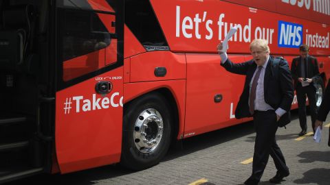 Boris Johnson during the 2016 EU referendum campaign.