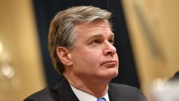 FBI Director Christopher Wray testifies before the House Homeland Security Committee on global terrorism and threats to the homeland in the Cannon House Office Building on Capitol Hill in Washington, DC on October 30, 2019. 