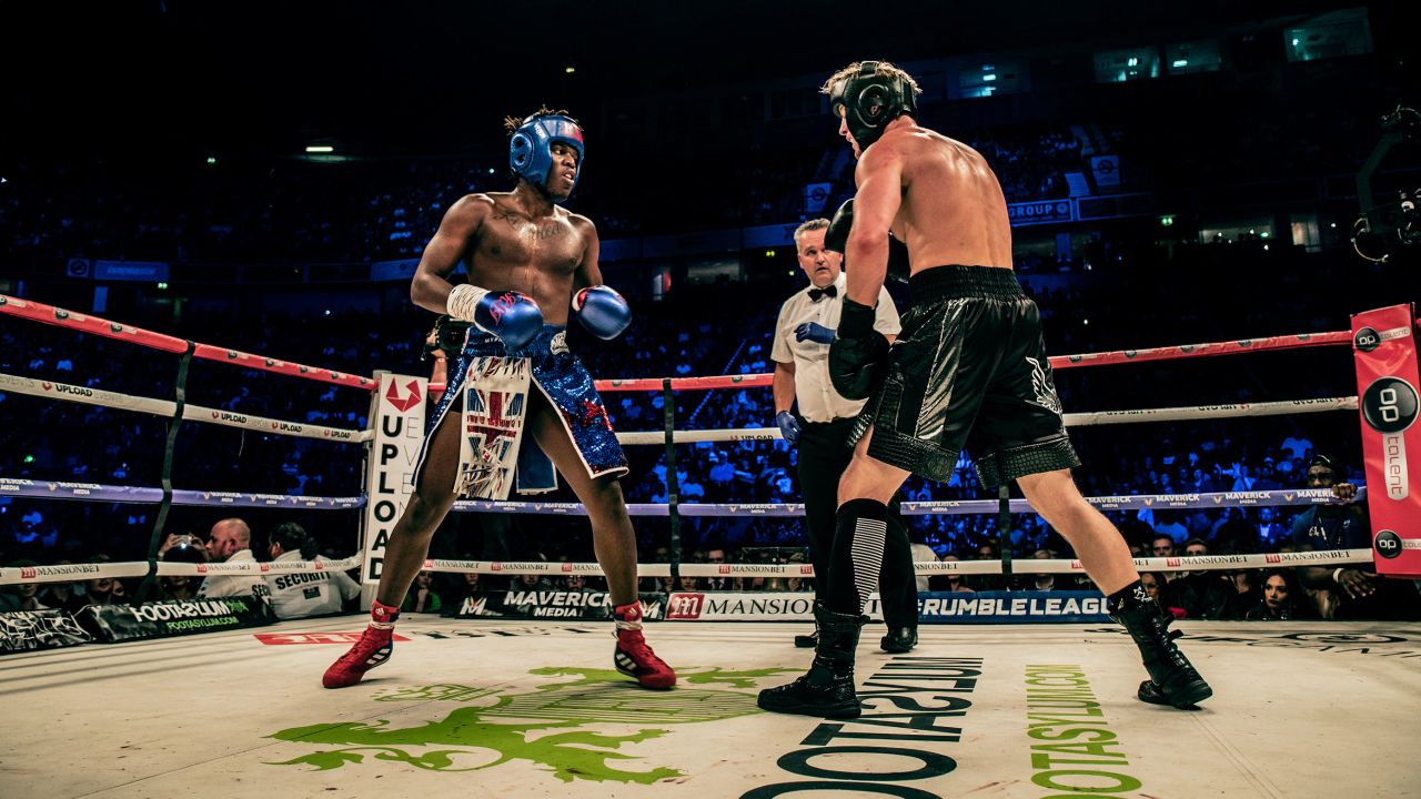 KSI and Paul face off in their first fight in Manchester.