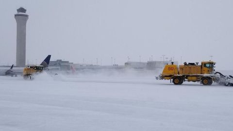 Denver International Airport got more than 7 inches of snow.