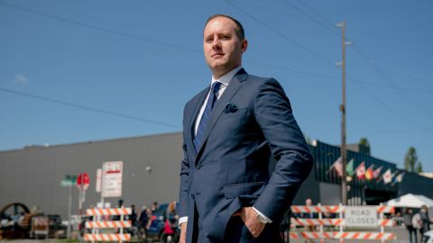 Justin Danhof, general counsel for the National Center for Public Policy Research, uses shareholder proposals to push companies to add conservative directors to their boards. (Jovelle Tamayo for CNN)