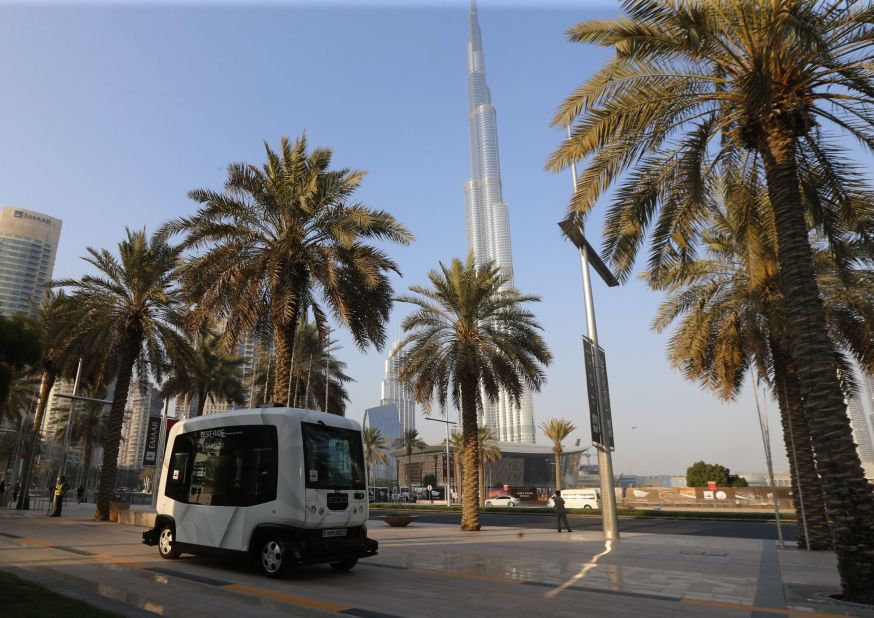 Dubai has set a target of having 25% of journeys in the city to be made through self-driving vehicles by 2030 - and separately of having 26% of journeys through public transport by the same year.<br /><br />Pod-style vehicles could play an important role in realizing these targets. Several have been on trial in the city including those of NEXT and French firm Easy Mile, whose EZ10 model is shown here.   
