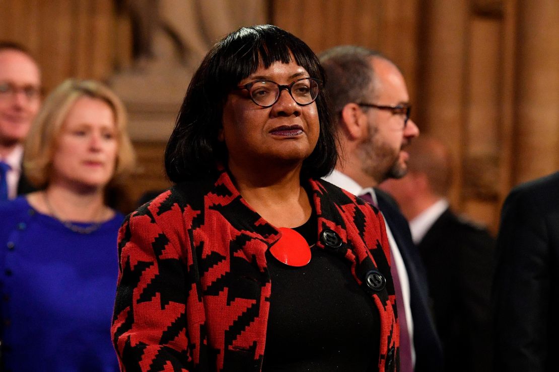 Labour's Diane Abbott is among those targeted most.