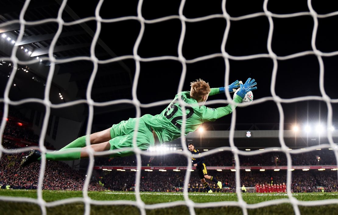 Caoimhin Kelleher starred in the penalty shootout as Liverpool beat Arsenal in the Carabao Cup. 