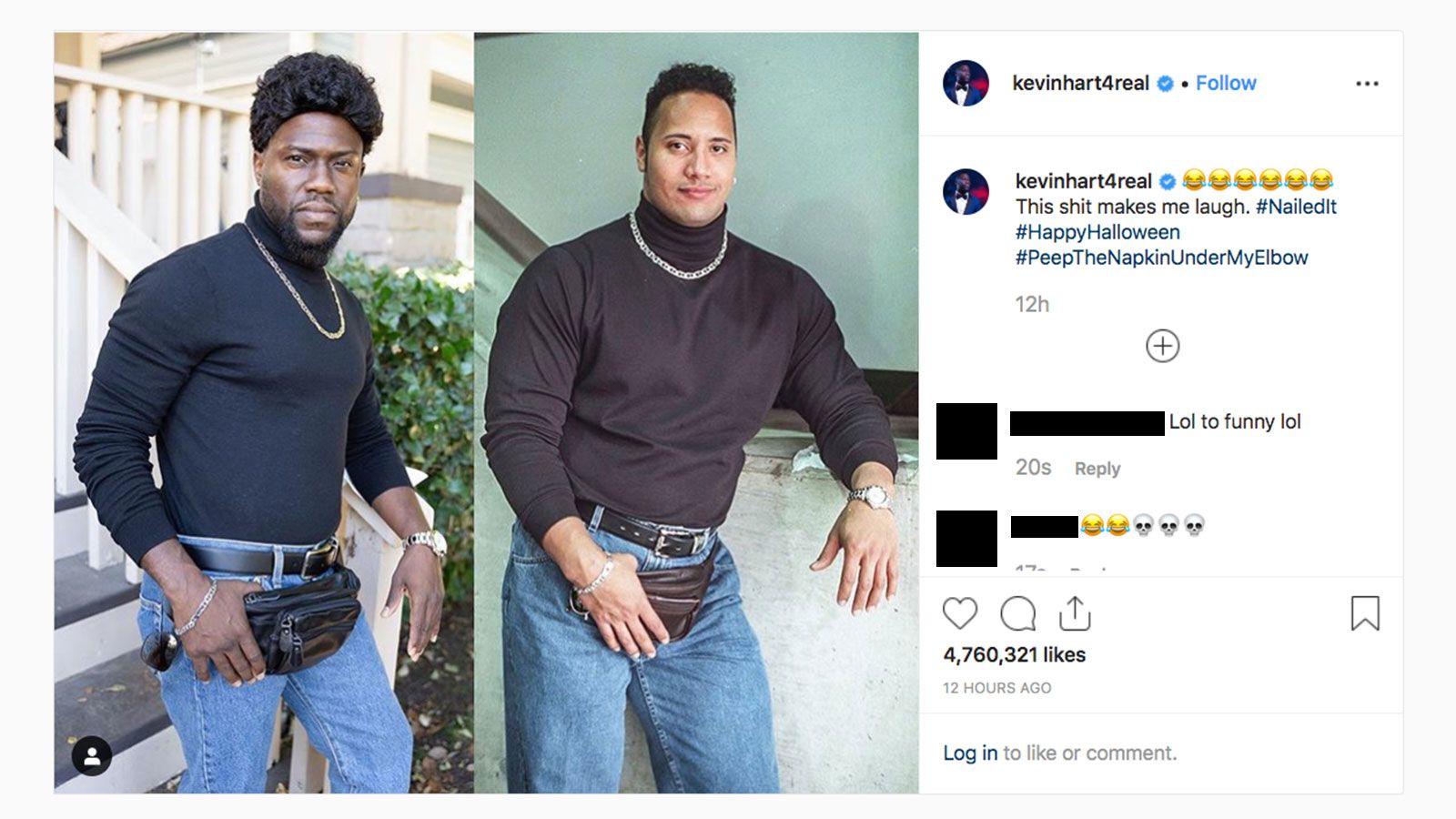 Kevin Hart trolled 'The Rock' for Halloween | CNN