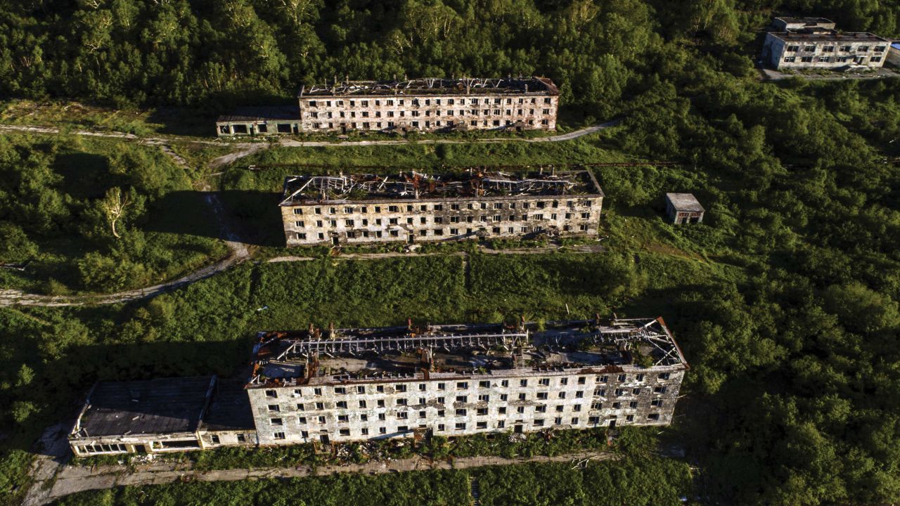 <strong>Bechevinka, Kamchatka Peninsula, Russia: </strong>This photo depicts housing built for those working on the naval base called Petropavlovsk-Kamchatsky-54. Today it's a tourist destination. 