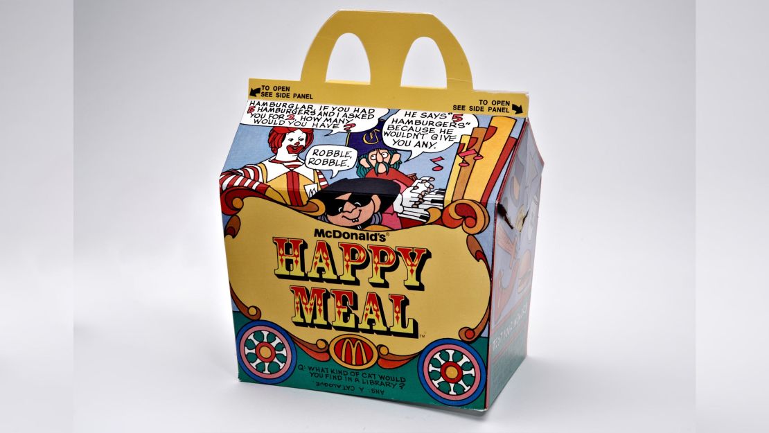 McDonald's first Happy Meal box.