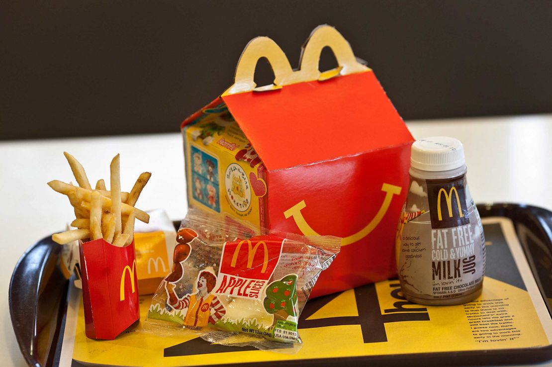 McDonald's has come under pressure to make Happy Meals healthier. 
