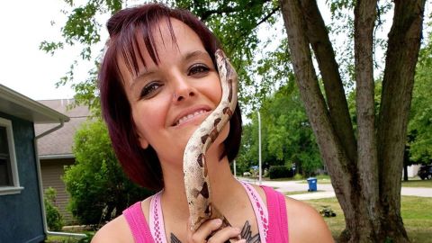 Laura Hurst owned many of the snakes found in the home.
