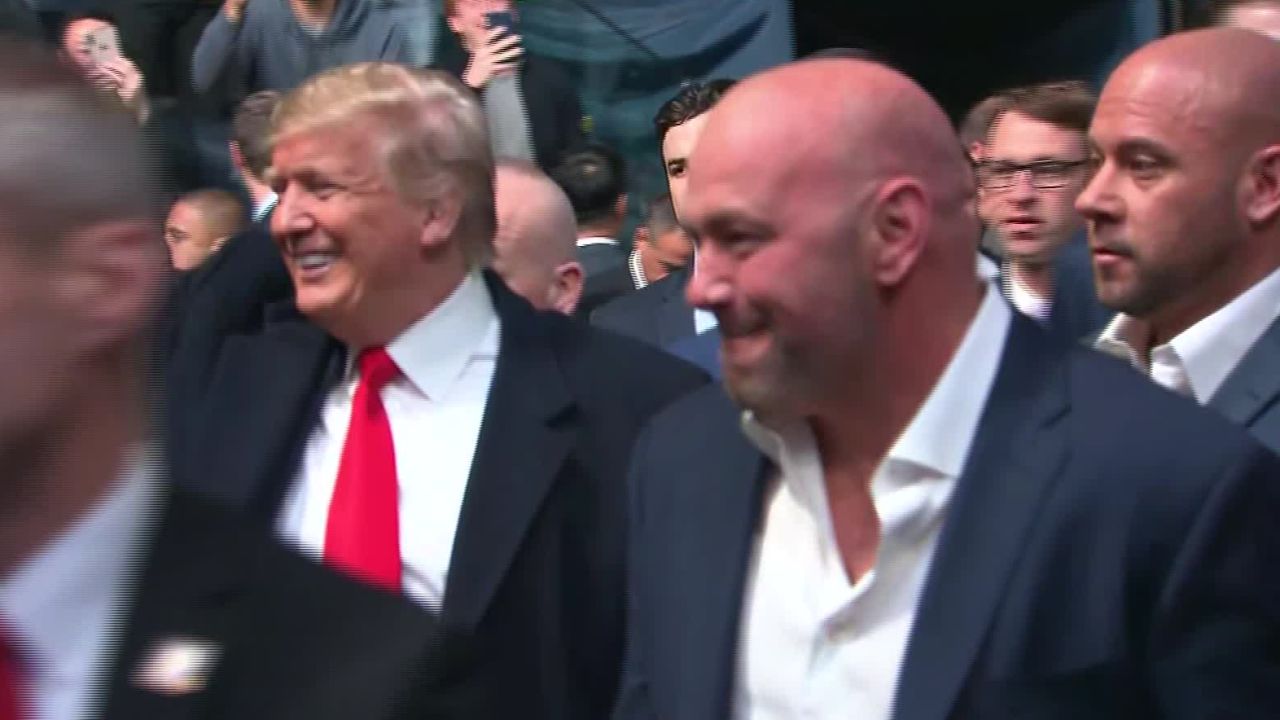 Donald Trump at UFC 244: President met with loud boos, some cheers at