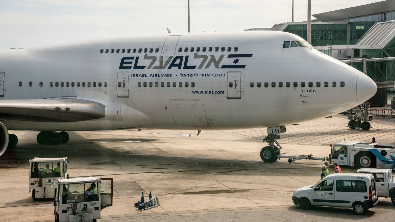 EL-AL Boeing 747-400 sits on the tarmac in Terminal 1 of Barcelona-El Prat Airport, in Barcelona, Spain, 06 September 2015. El Al Israel Airlines is the flag carrier of Israel. Since its inaugural flight from Geneva to Tel Aviv in September 1948, the airline has grown to serve some 45 destinations, operating scheduled domestic and international services and cargo flights to Europe, North America, Africa and the Near and Far East from its main base in Ben Gurion International Airport. (Photo by Horacio Villalobos/Corbis via Getty Images)
