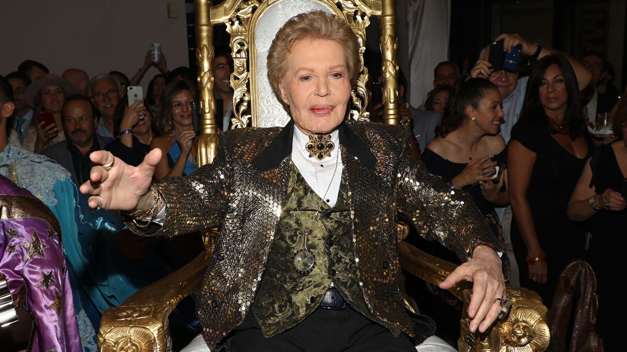 Walter Mercado attends the opening of "Mucho, Mucho Amor: 50 Years of Walter Mercado" at HistoryMiami Museum in Miami, Florida, on August 1, 2019.