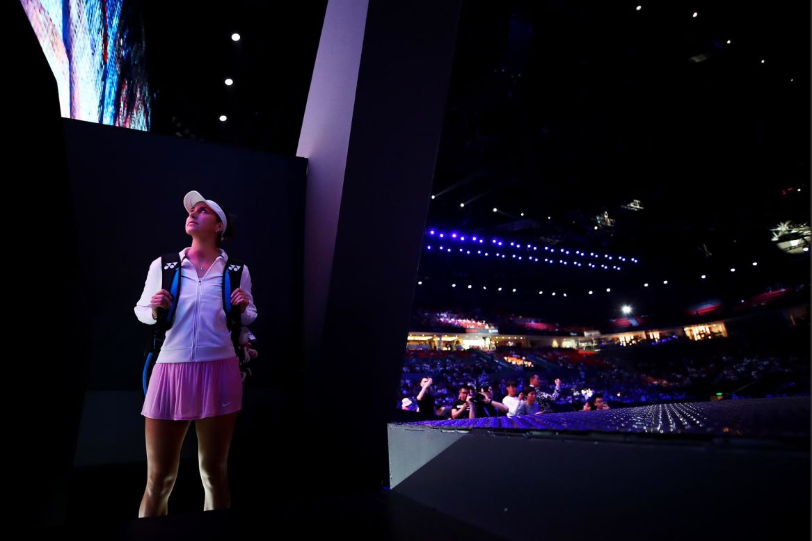 Switzerlands' Belinda Bencic waits in the tunnel for her Women's Singles semiﬁnal match against Elina Svitolina of Ukraine during the Women's Tennis Association Finals in Shenzhen, China on Saturday, November 2. <a href="http://www.cnn.com/2019/10/27/sport/gallery/what-a-shot-sports-1028/index.html" target="_blank">See 34 amazing sports photos from last week</a>