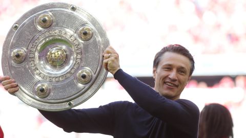 Niko Kovac during happier times as manager of Bayern Munich.