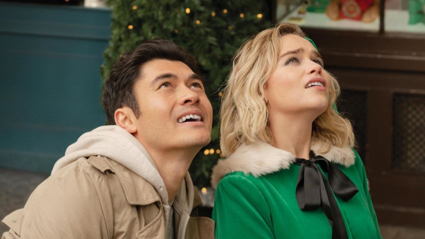 (from left) Tom (Henry Golding) and Kate (Emilia Clarke) in "Last Christmas," directed by Paul Feig.