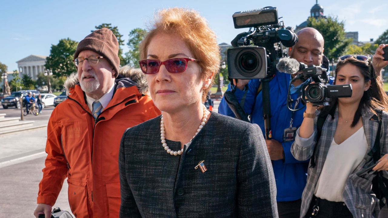 Former U.S. ambassador to Ukraine Marie Yovanovitch, testified on Capitol Hill, in October as part of impeachment inquiry into President Donald Trump.