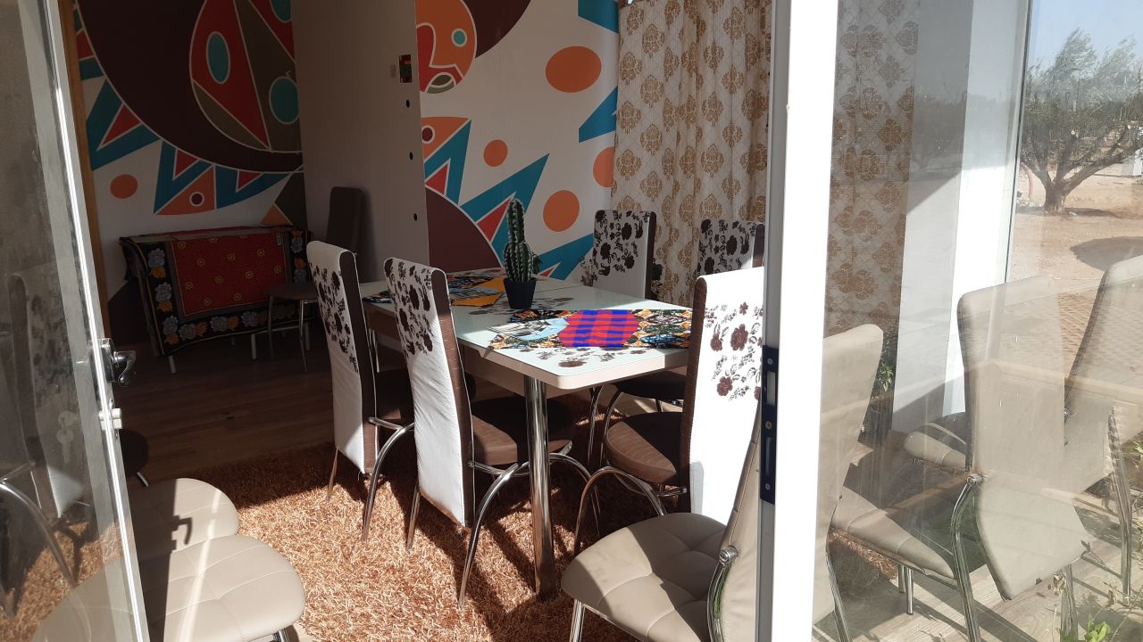 The interior design of the Jua Jamii house.