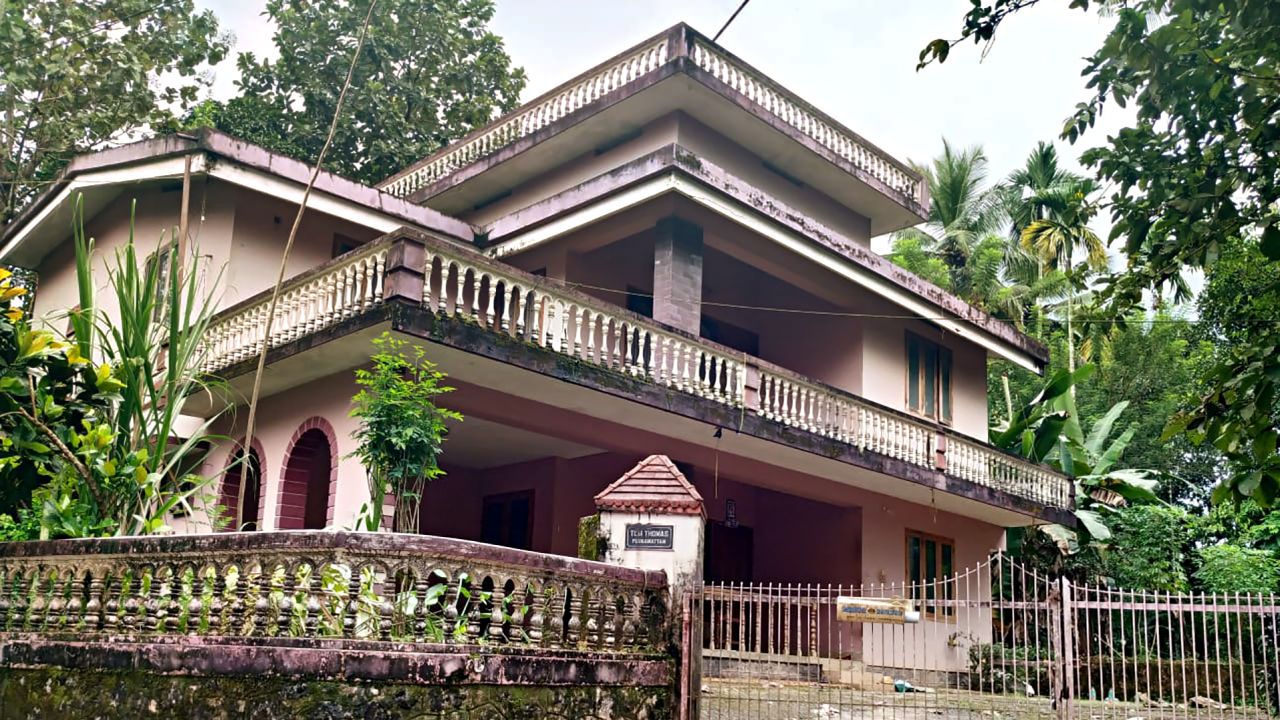 The exterior of Jolly Joseph's house in Koodathai.