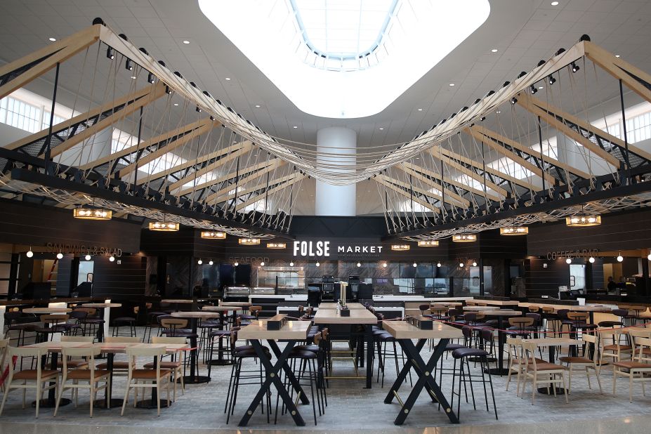 <strong>Featuring local chefs.</strong> Restaurant R'evolution chef John Folse is opening Folse Market at the new terminal, featuring étouffée, po-boys, gumbo and fried oysters to eat and to go.