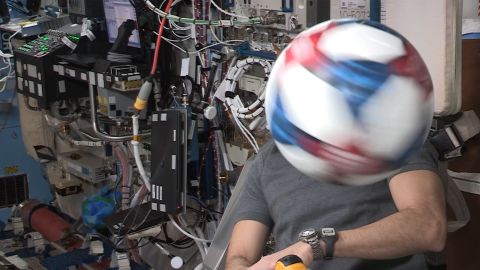 Adidas sent soccer balls to the ISS US National Laboratory to run experiments.