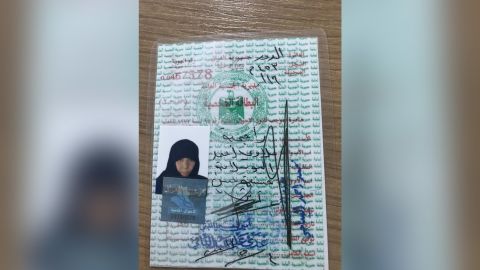 Awad's fake ID card identified her under the pseudonym Rajha Alllawi Ahmed.