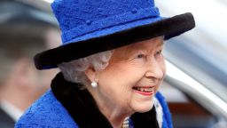 Queen Elizabeth II at The Guards' Chapel in London, England, on February 22, 2019.