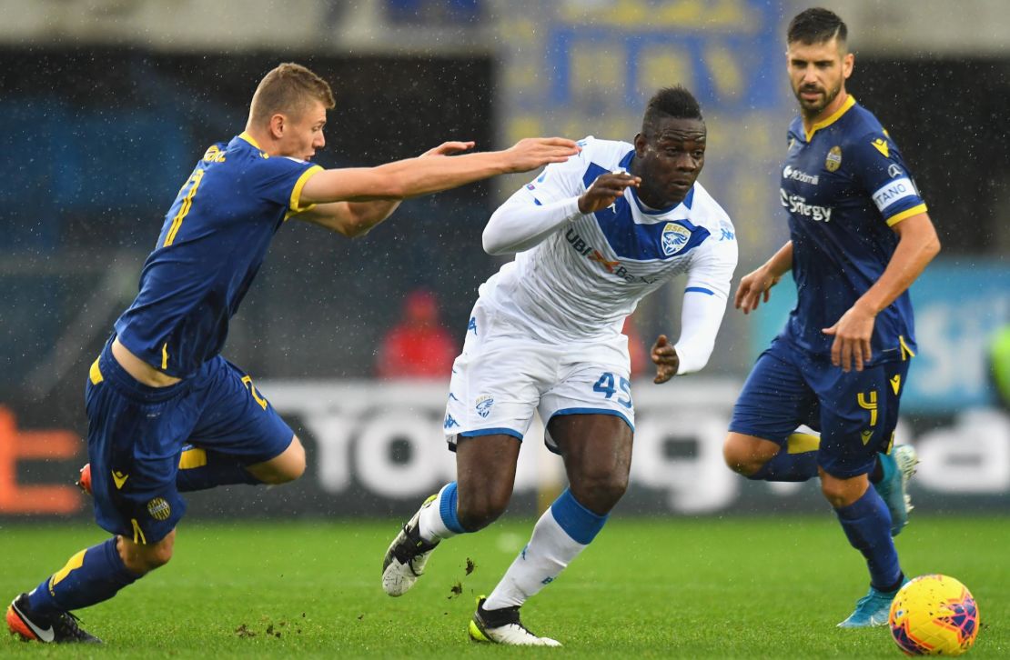 Balotelli joined Brescia from Marseille at the start of the season.