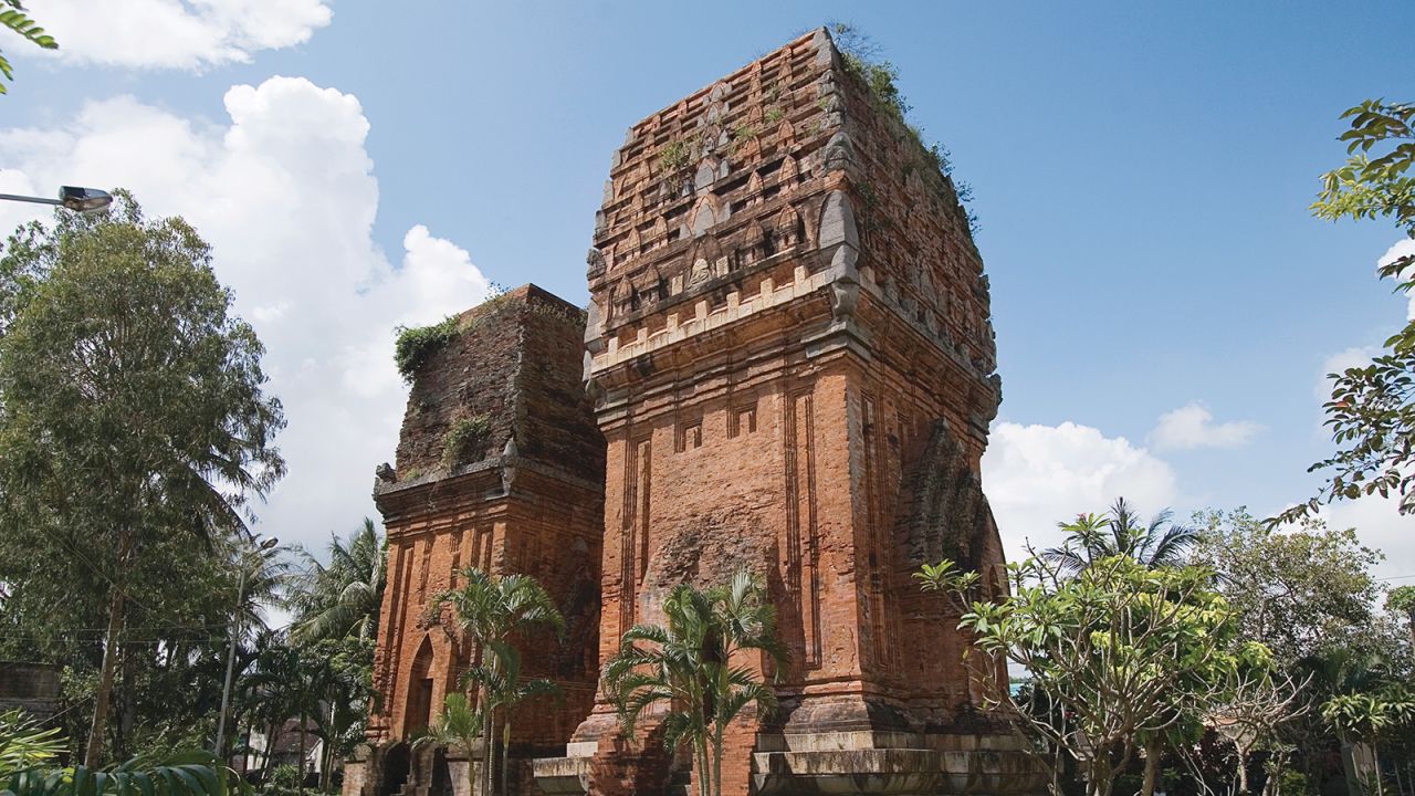 The Cham ruins are part of the My Son historic site.