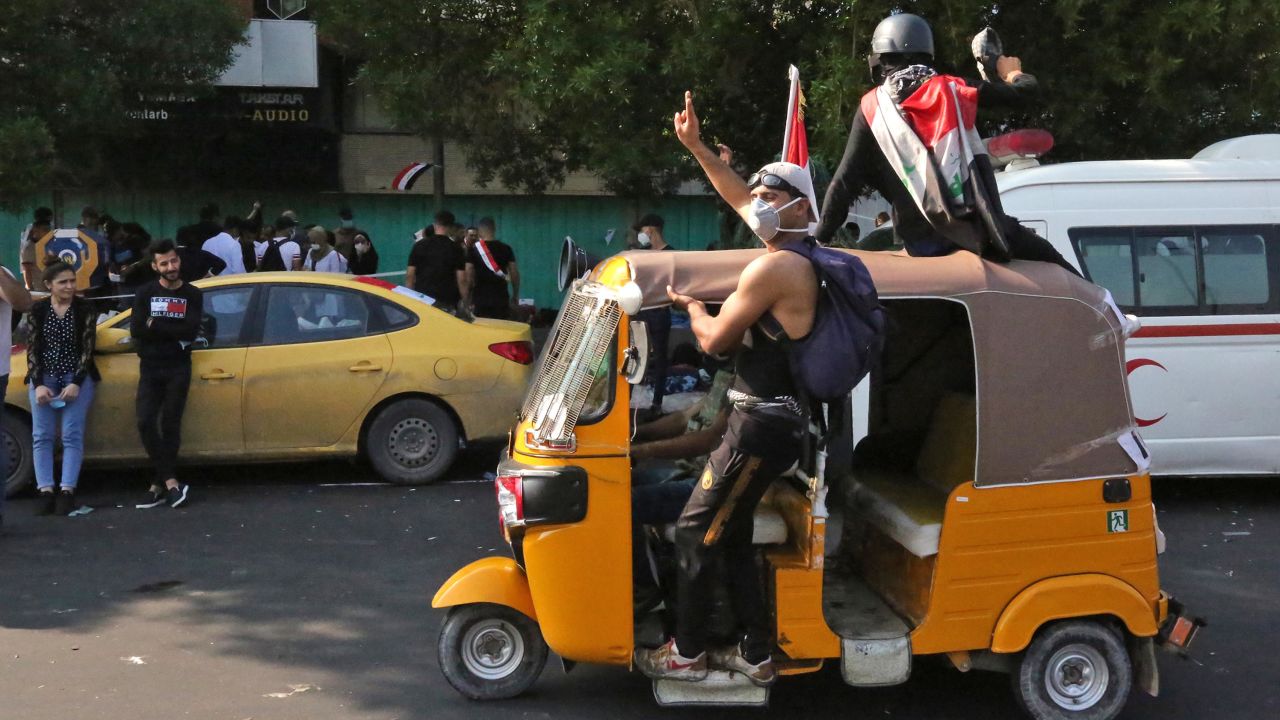 Tuk tuks have emerged as a symbol of the Iraqi protests.