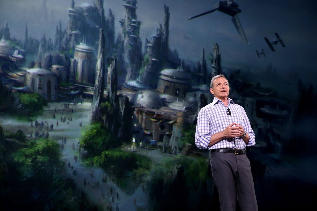 At the company's D23 Expo in 2015, Iger announced plans to build Star Wars-themed lands. The parks opened at Disneyland and Disney World earlier this year. (Jesse Grant/Getty Images for Disney)