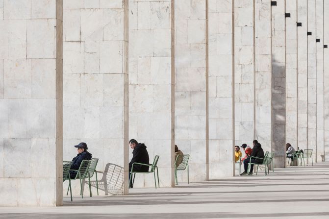 Laurian Ghinitoiu's photograph from Skanderbeg Square in Tirana, Albania, features in the "buildings in use" category. 