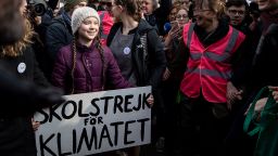 BRUSSELS, BELGIUM - FEBRUARY 21: Greta Thunberg, climate activist attends 7th Brussels youth climate march on February 21, 2019 in Brussels, Belgium. (Photo by Maja Hitij/Getty Images)