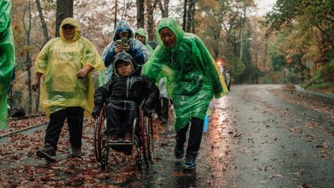 Members of the National Korean American Service & Education Consortium (NAKASEC) and Make the Road New York were among those who organized and participated in the march. At points in the journey from New York to Washington, torrential rains have drenched demonstrators.