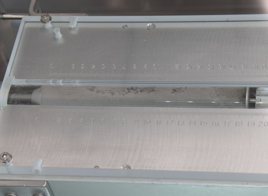 NASA opened an untouched lunar sample from the Apollo 17 mission.
