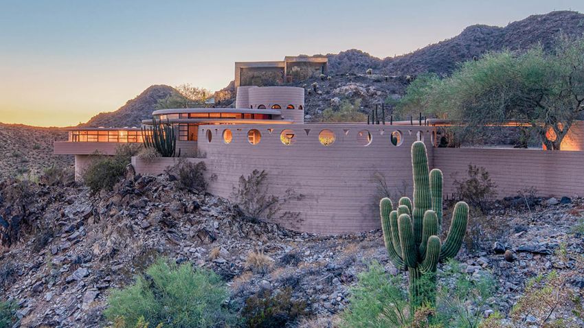 Frank Lloyd Wright's final residential design, the Norman Lykes House in Phoenix, Arizona, sold for almost $2 million at auction