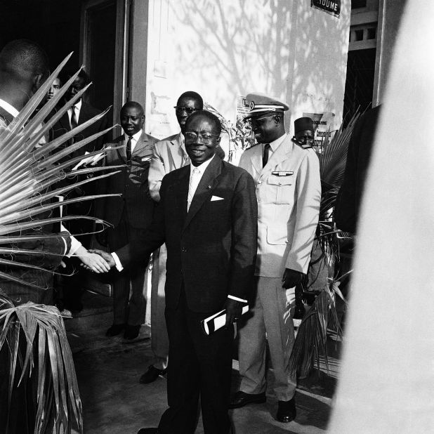 Among the discoveries was a picture of Senegal's first post-independence president, Leopold Senghor.