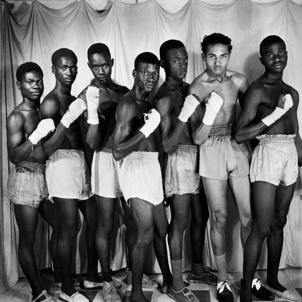 A boxing club in Dakar, 1952. 