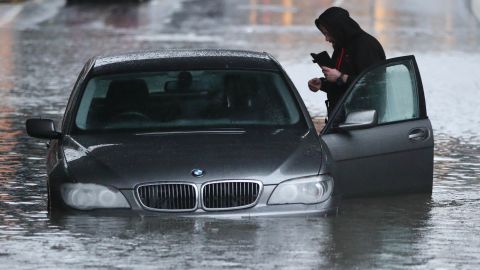 Sheffield was hit by flooding after a torrential rain in the area.