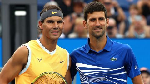 Rafael Nadal will have to wait until September to defend his French Open title but, as things stand, Novak Djokovic will be able to defend his Wimbledon.