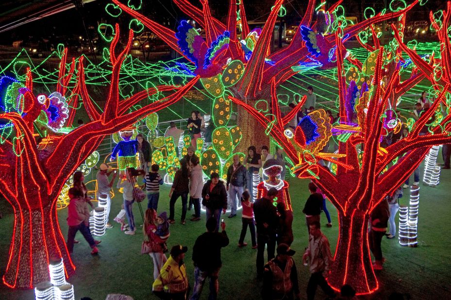 <strong>Medellin, Colombia:</strong> This city, known for yearlong spring-like weather, puts on one of the most spectacular Christmas lights displays in the world.