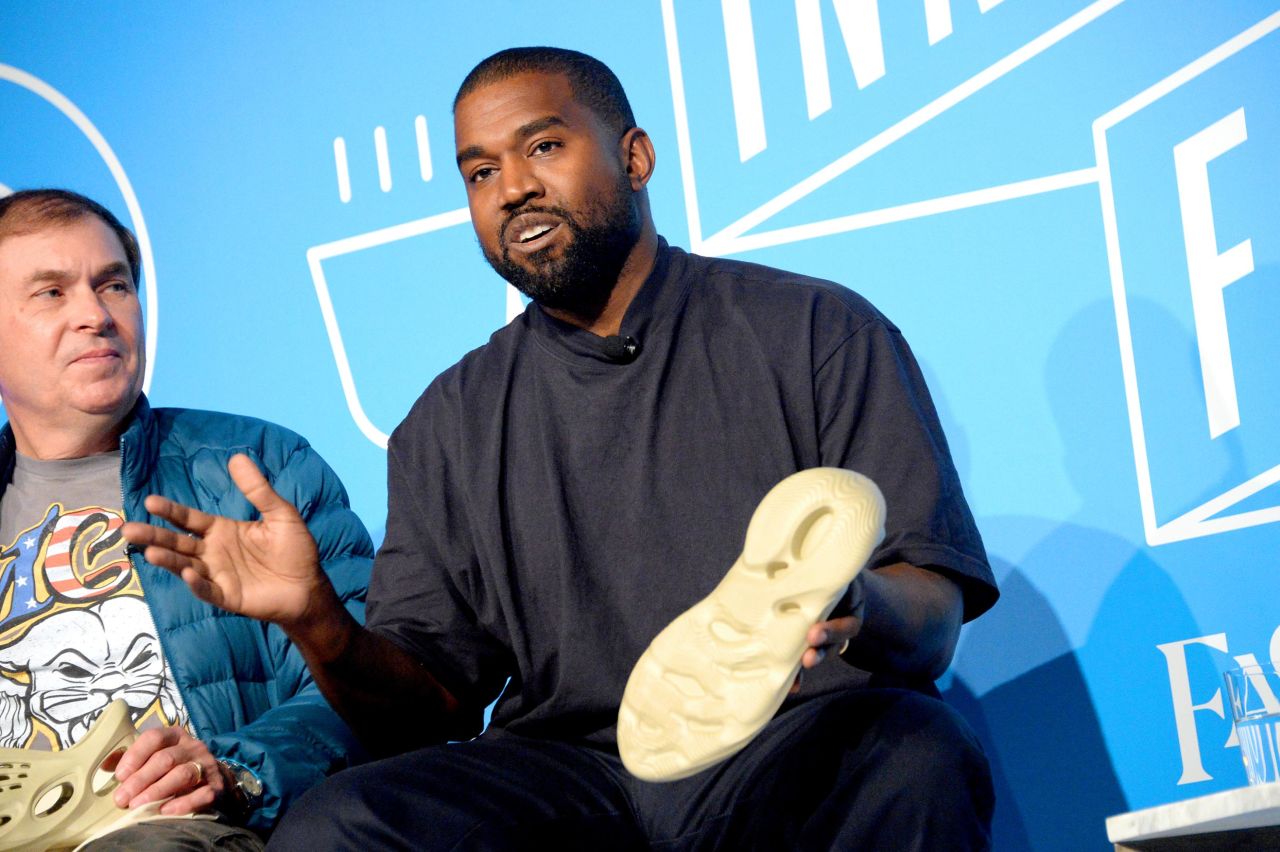 West began Yeezy in 2015 as a collaboration with Adidas; according to Bloomberg, the sneaker and streetwear brand is worth $3 billion as of 2019.