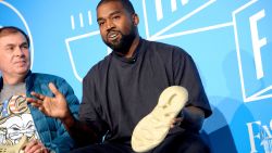 NEW YORK, NEW YORK - NOVEMBER 07:  Steven Smith and Kanye West speak on stage at the "Kanye West and Steven Smith in Conversation with Mark Wilson" at the on November 07, 2019 in New York City. (Photo by Brad Barket/Getty Images for Fast Company)