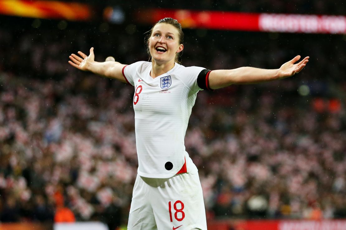 Prolific striker Ellen White scored the equalizer for England against Germany just before halftime at Wembley.