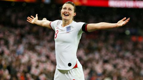 Prolific striker Ellen White scored the equalizer for England against Germany just before halftime at Wembley.