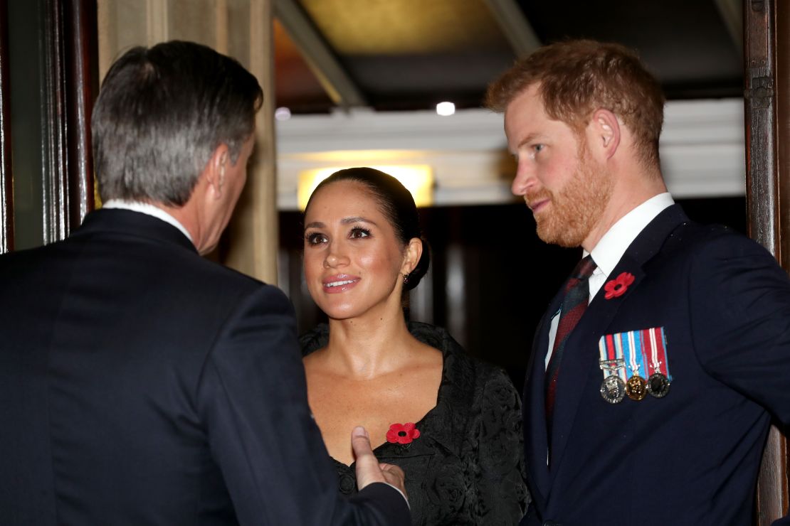 Meghan, Duchess of Sussex and Prince Harry, Duke of Sussex attend the annual Royal British Legion Festival of Remembrance at the Royal Albert Hall.