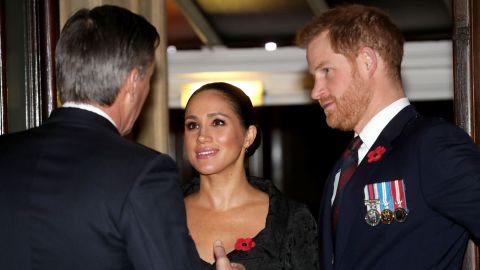 Meghan, Duchess of Sussex and Prince Harry, Duke of Sussex attend the annual Royal British Legion Festival of Remembrance at the Royal Albert Hall.